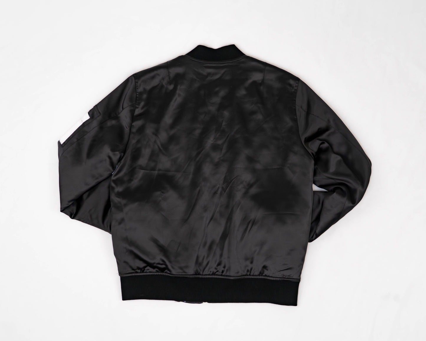 Reversible Black Feather Bomber Jacket