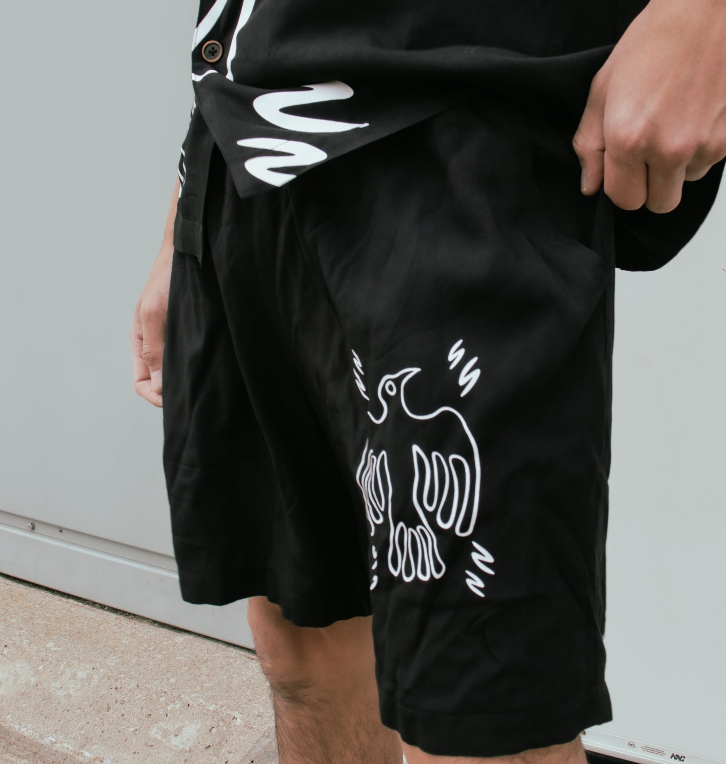 Black Animikii Shorts