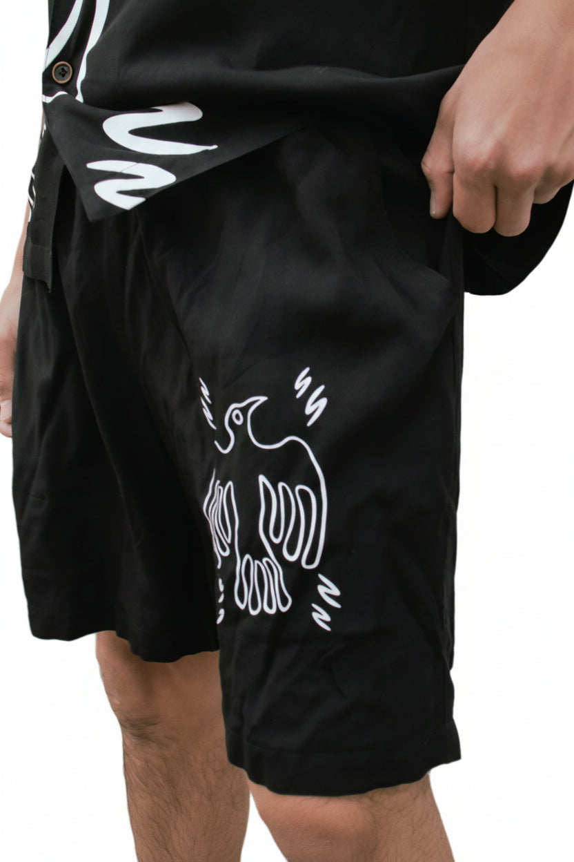 Black Animikii Shorts