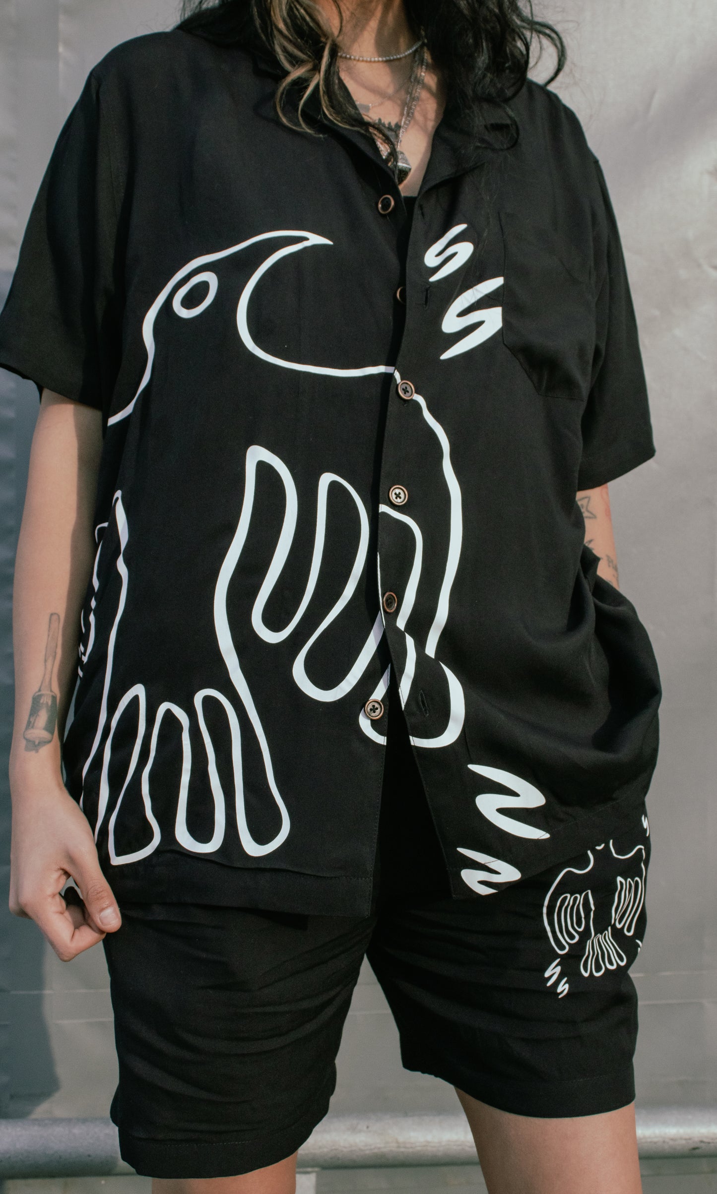 Beige Thunderbird Resort Collar Button Up Shirt (mostly larger sizes left)