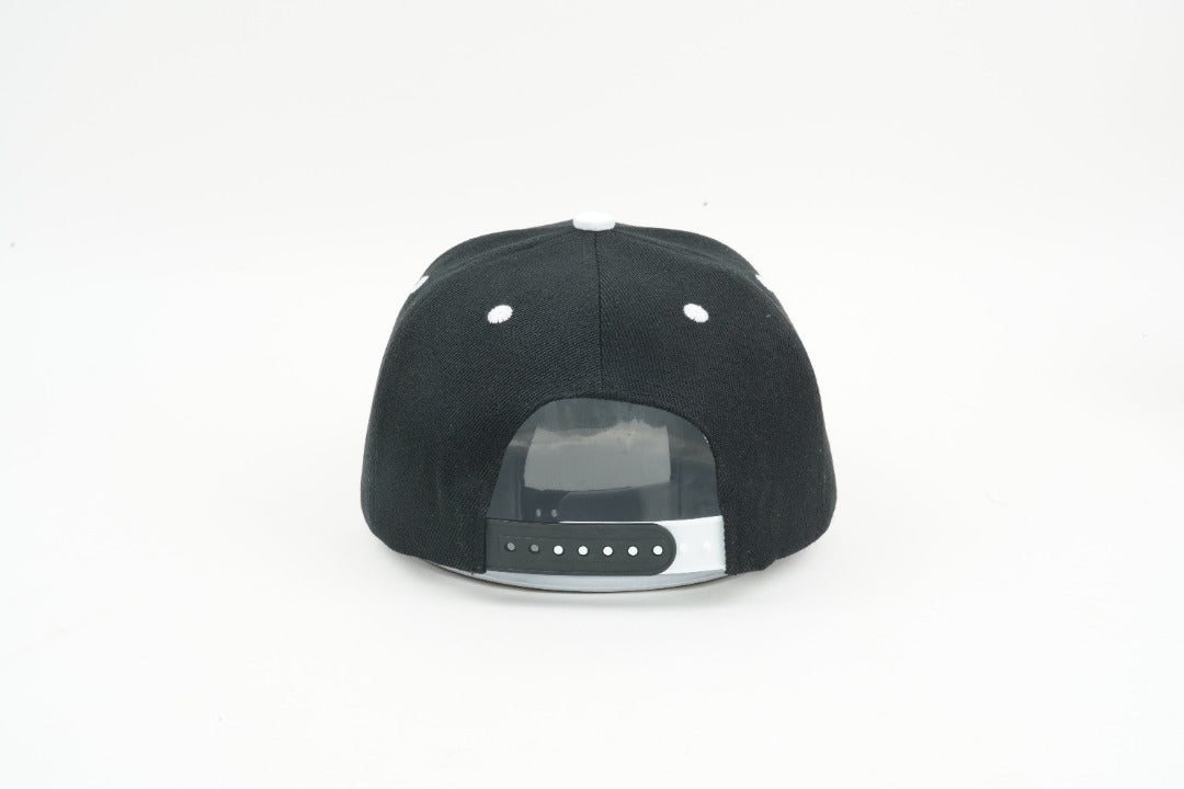 Feather Print Black-on-Black Neechi Syllabic Snapback