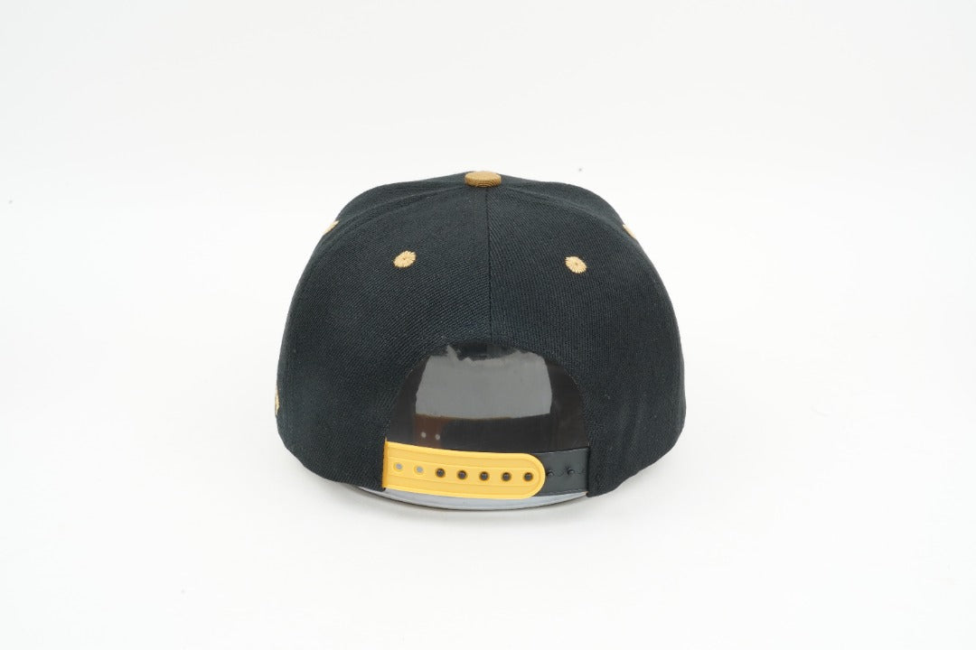 White & Gold-on-Black Neechi Snapback