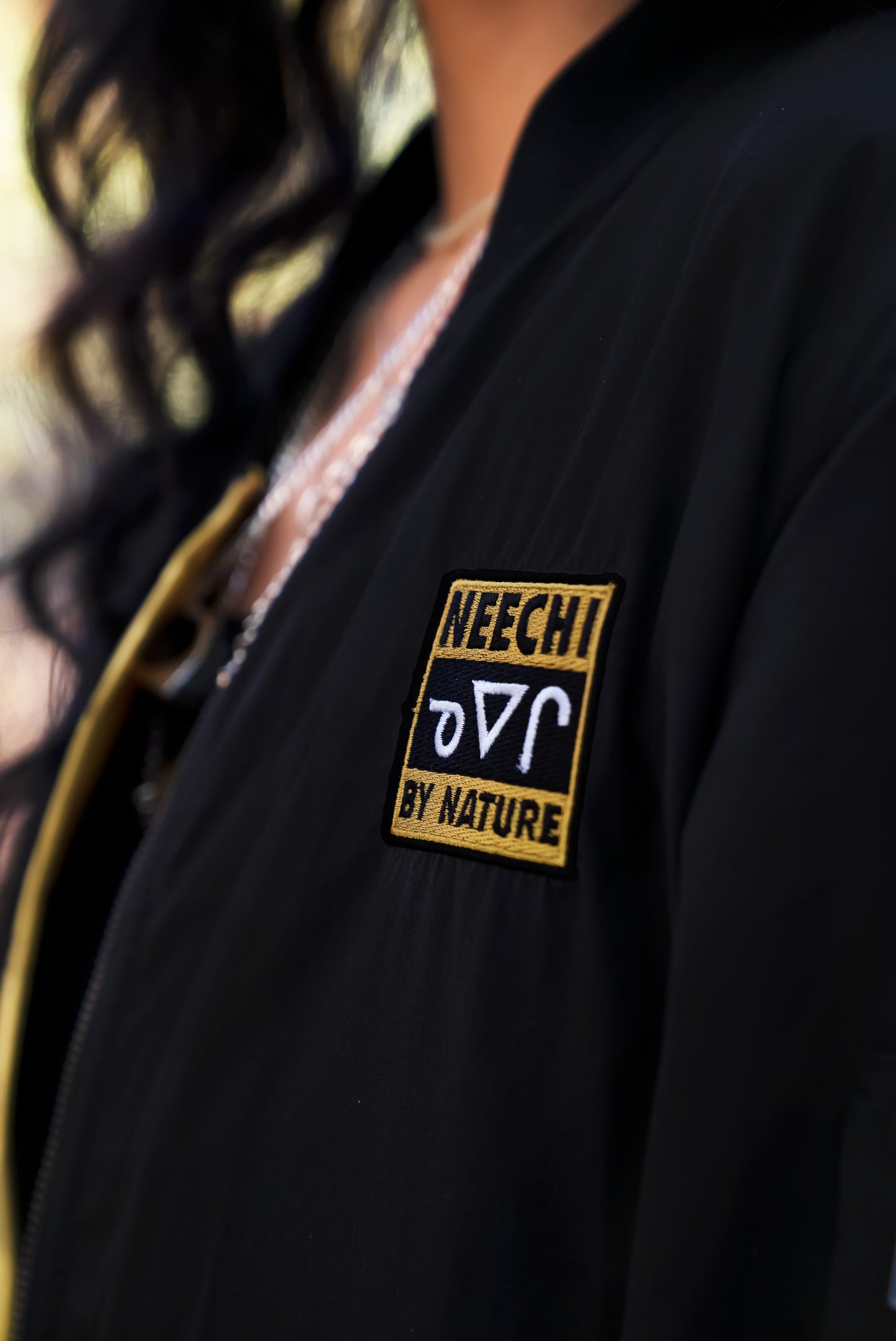 Bomber Jacket Neechi Feather Print