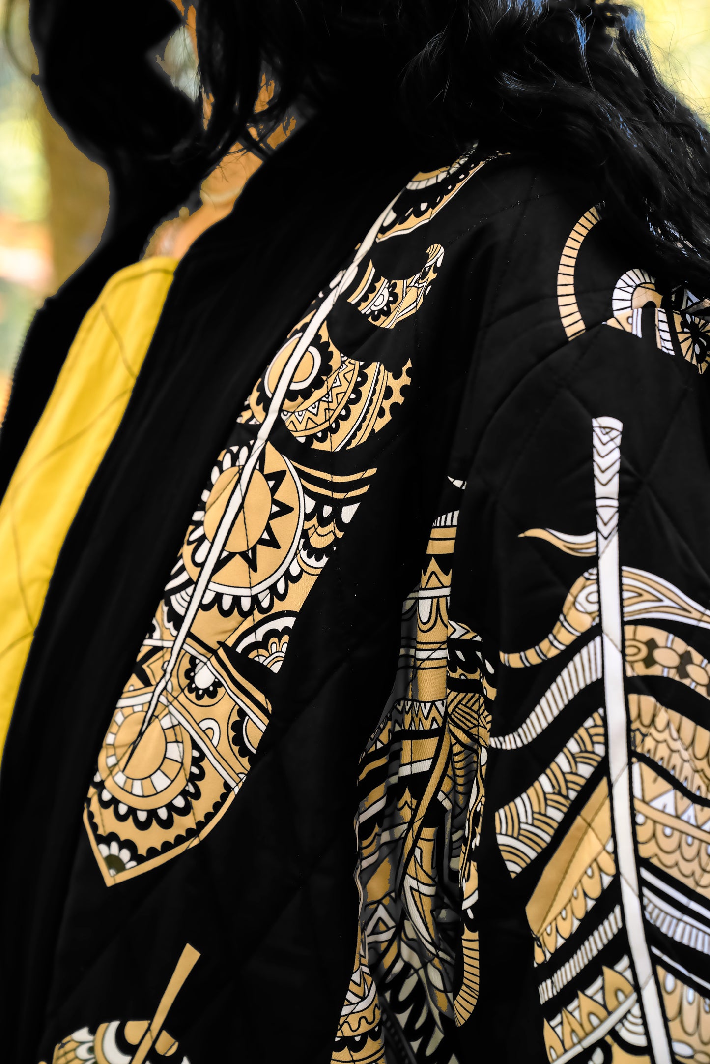 Bomber Jacket Neechi Feather Print