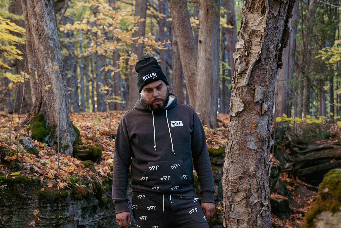 Neechi Syllabic Print Hoodie