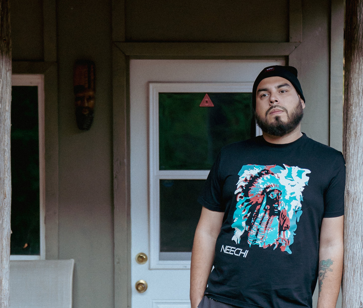 Neechi. Bc Gas-mask Chief Crew Neck T-Shirt