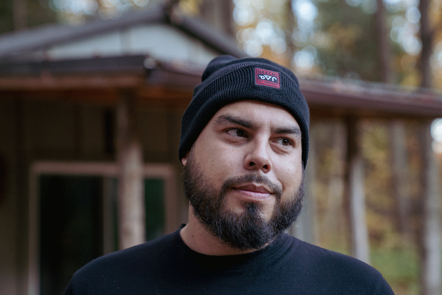 Neechi By Nature Black and Burgundy Beanie