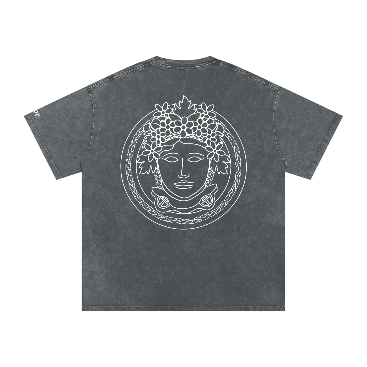Matoaka Head (White Print) Snow Washed T-Shirt