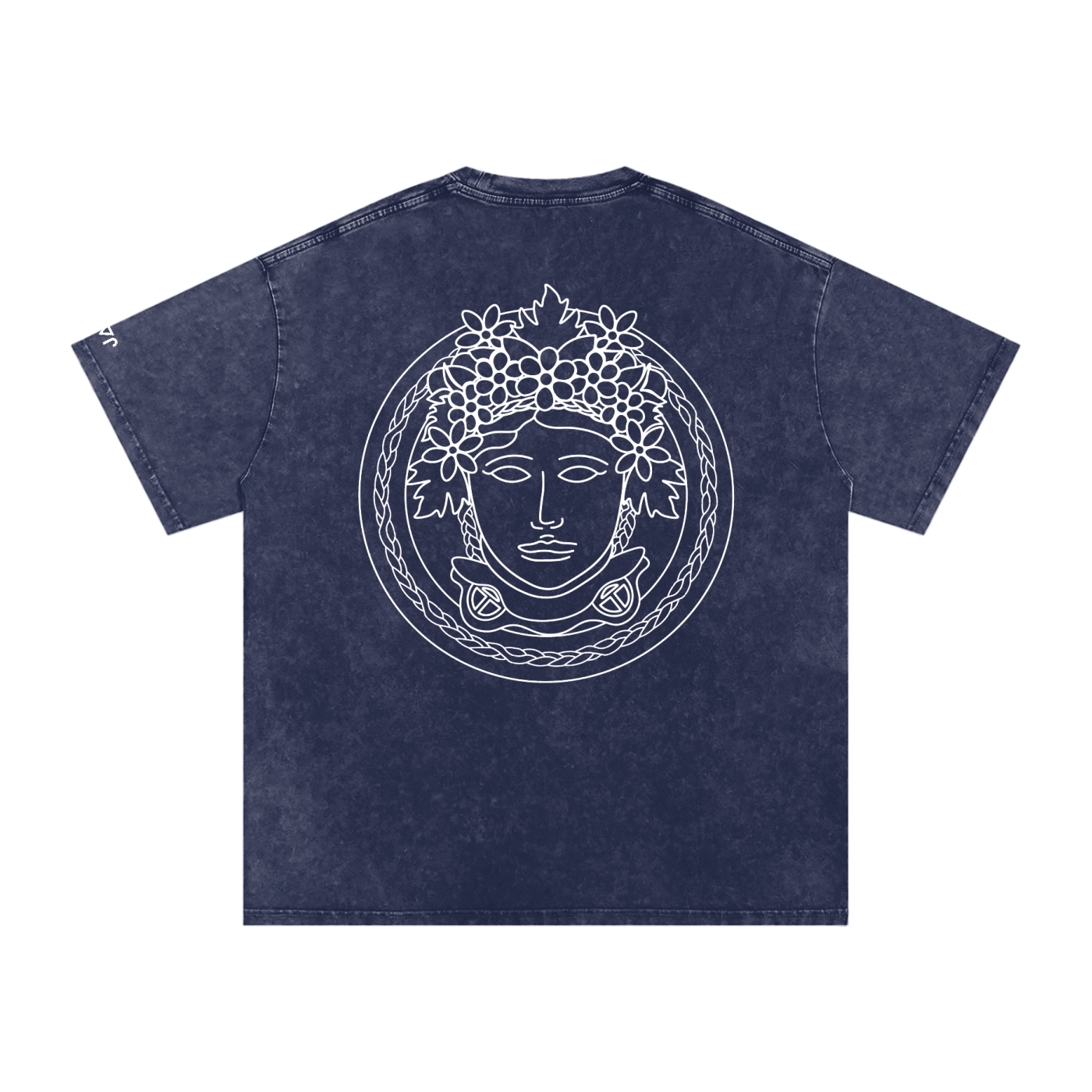 Matoaka Head (White Print) Snow Washed T-Shirt