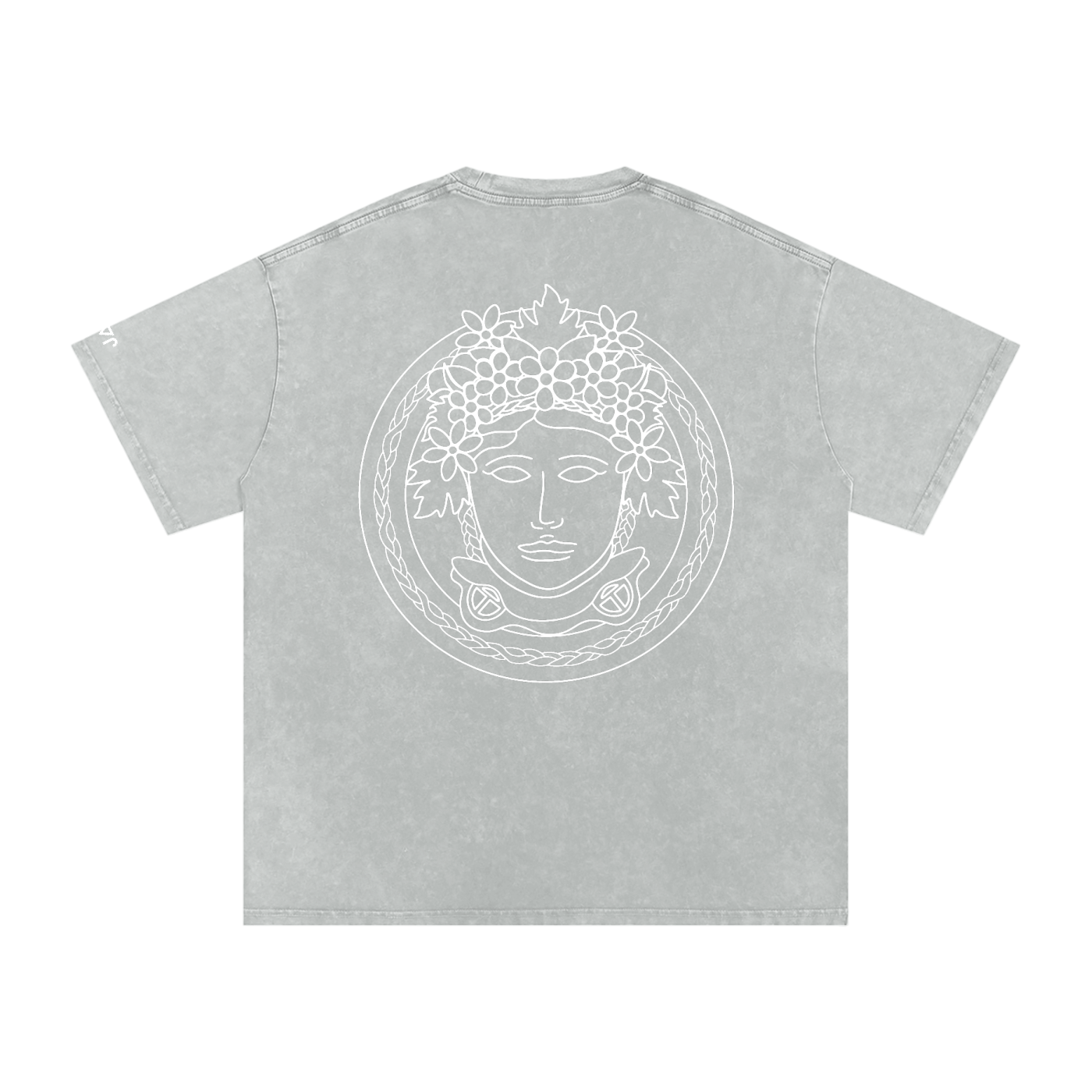 Matoaka Head (White Print) Snow Washed T-Shirt