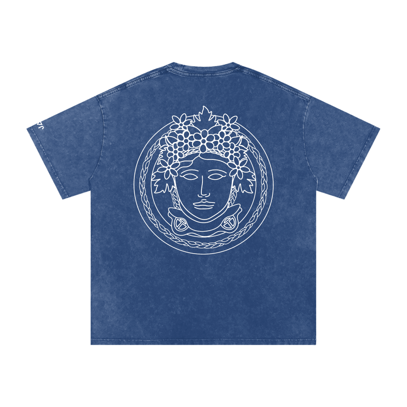 Matoaka Head (White Print) Snow Washed T-Shirt