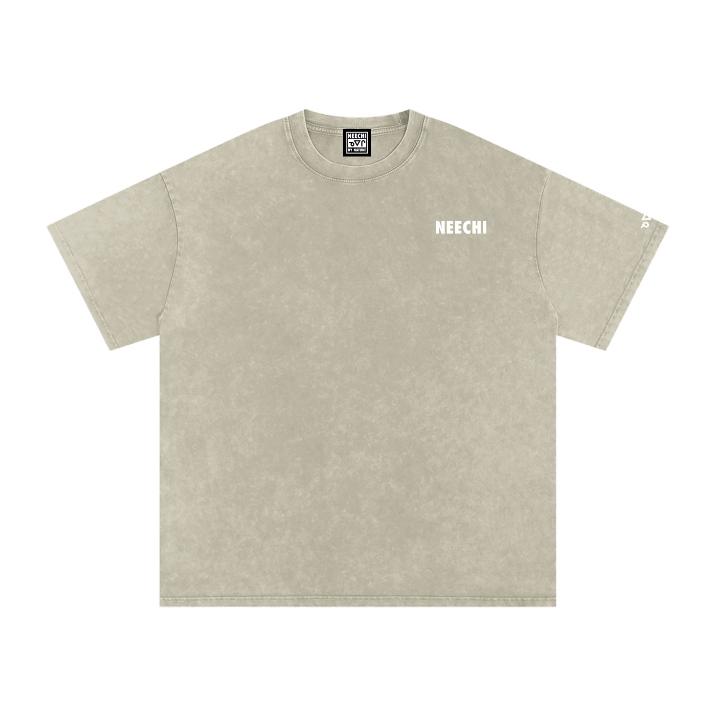 Matoaka Head (White Print) Snow Washed T-Shirt