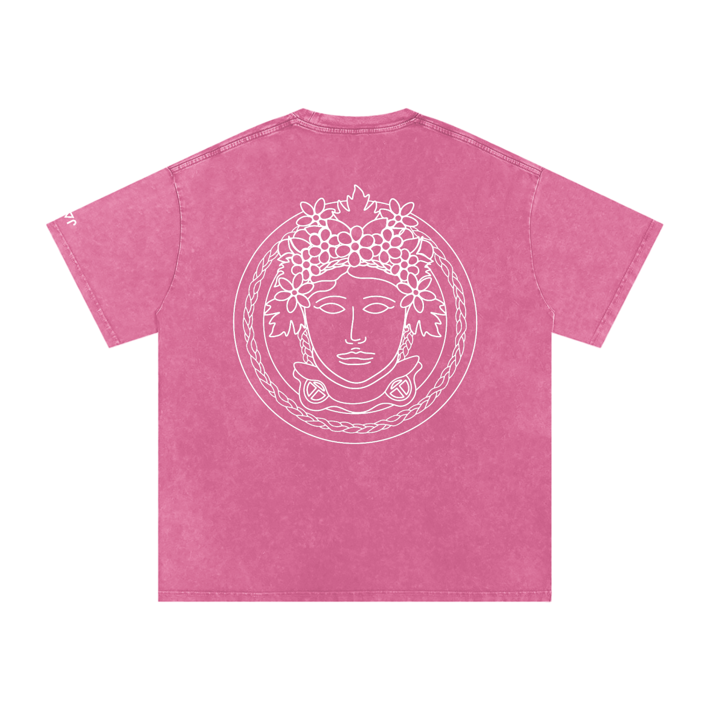 Matoaka Head (White Print) Snow Washed T-Shirt