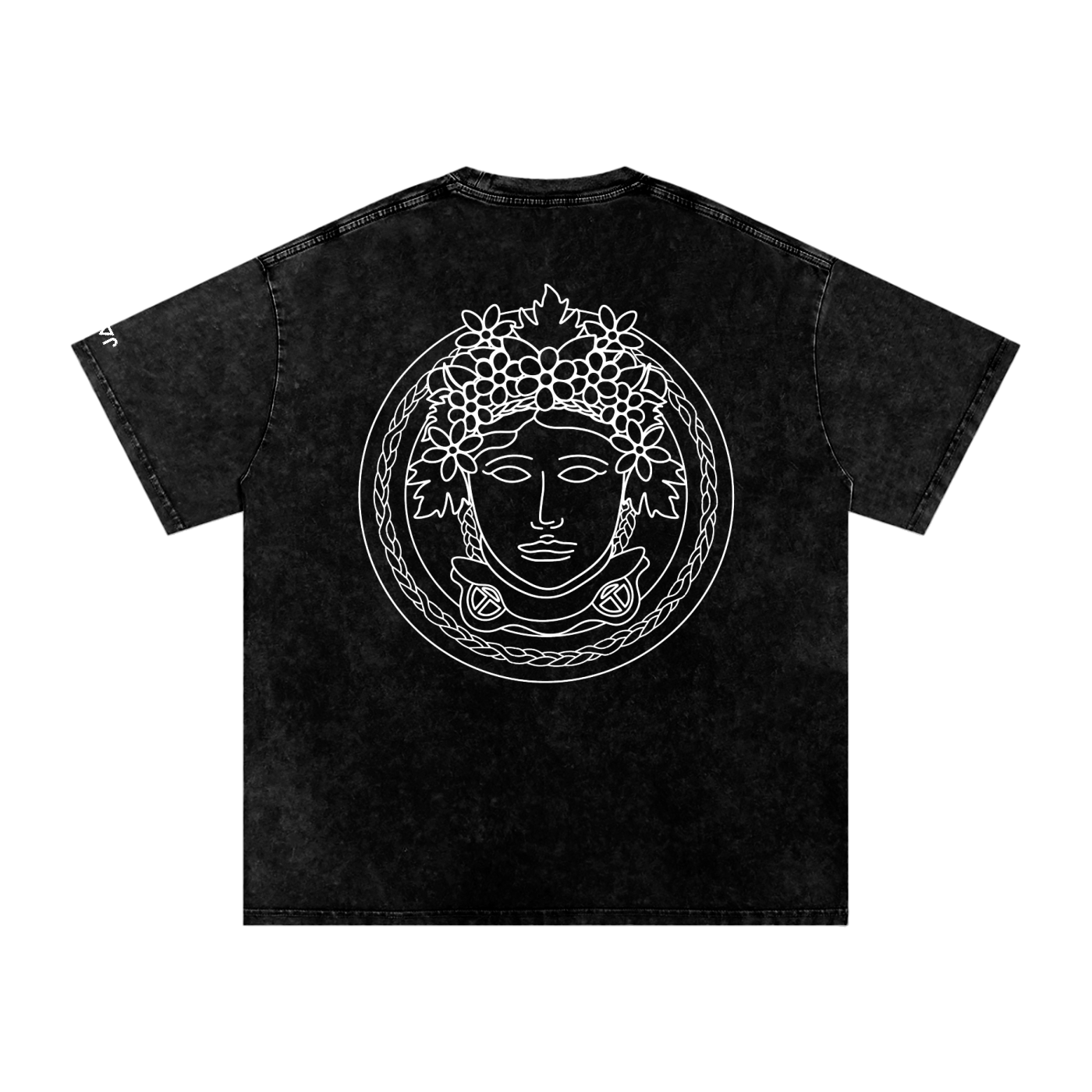 Matoaka Head (White Print) Snow Washed T-Shirt
