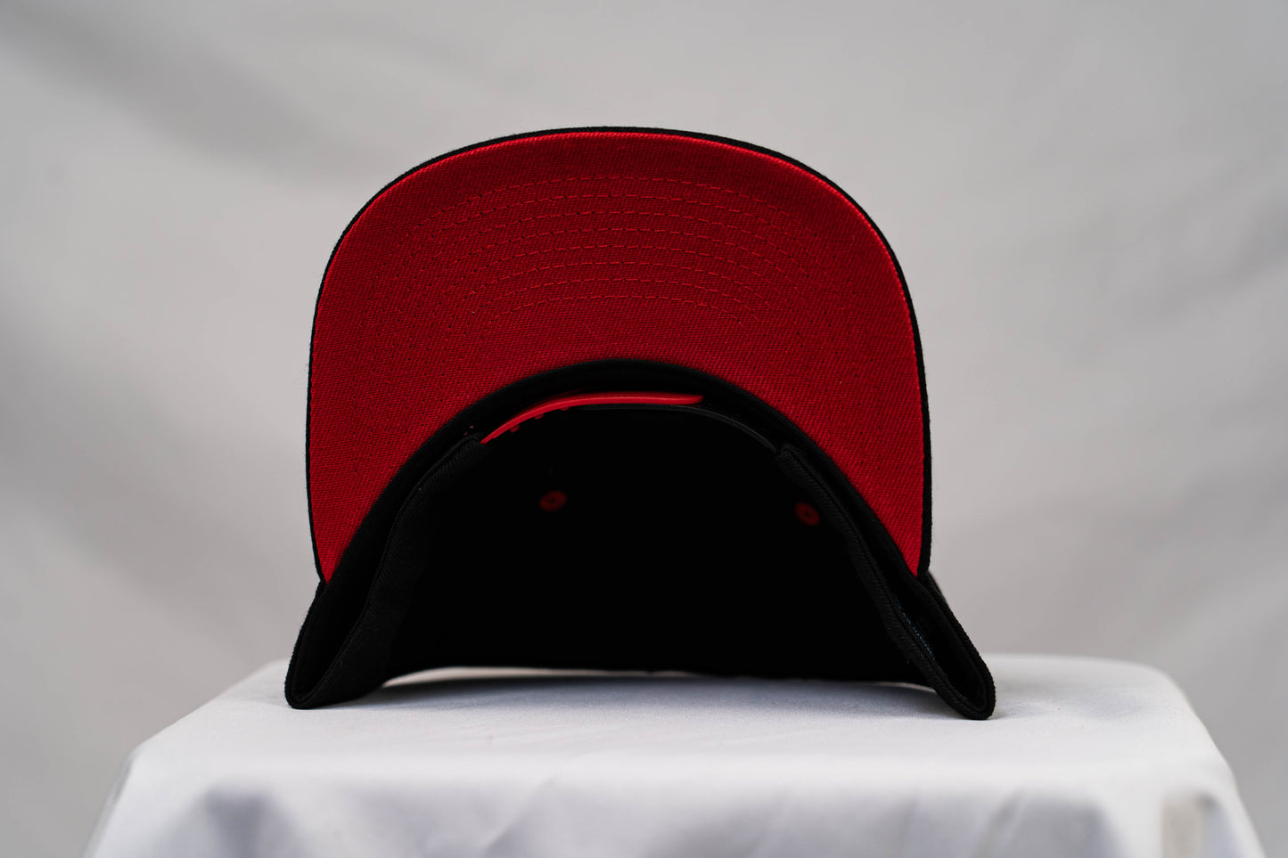 Red-on-Black Neechi Syllabic Snapback
