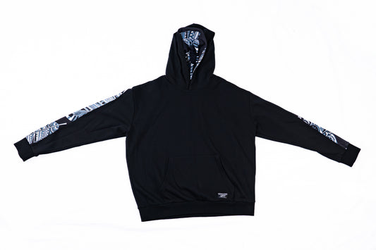 Neechi By Nature Black Feather Print Hoodie