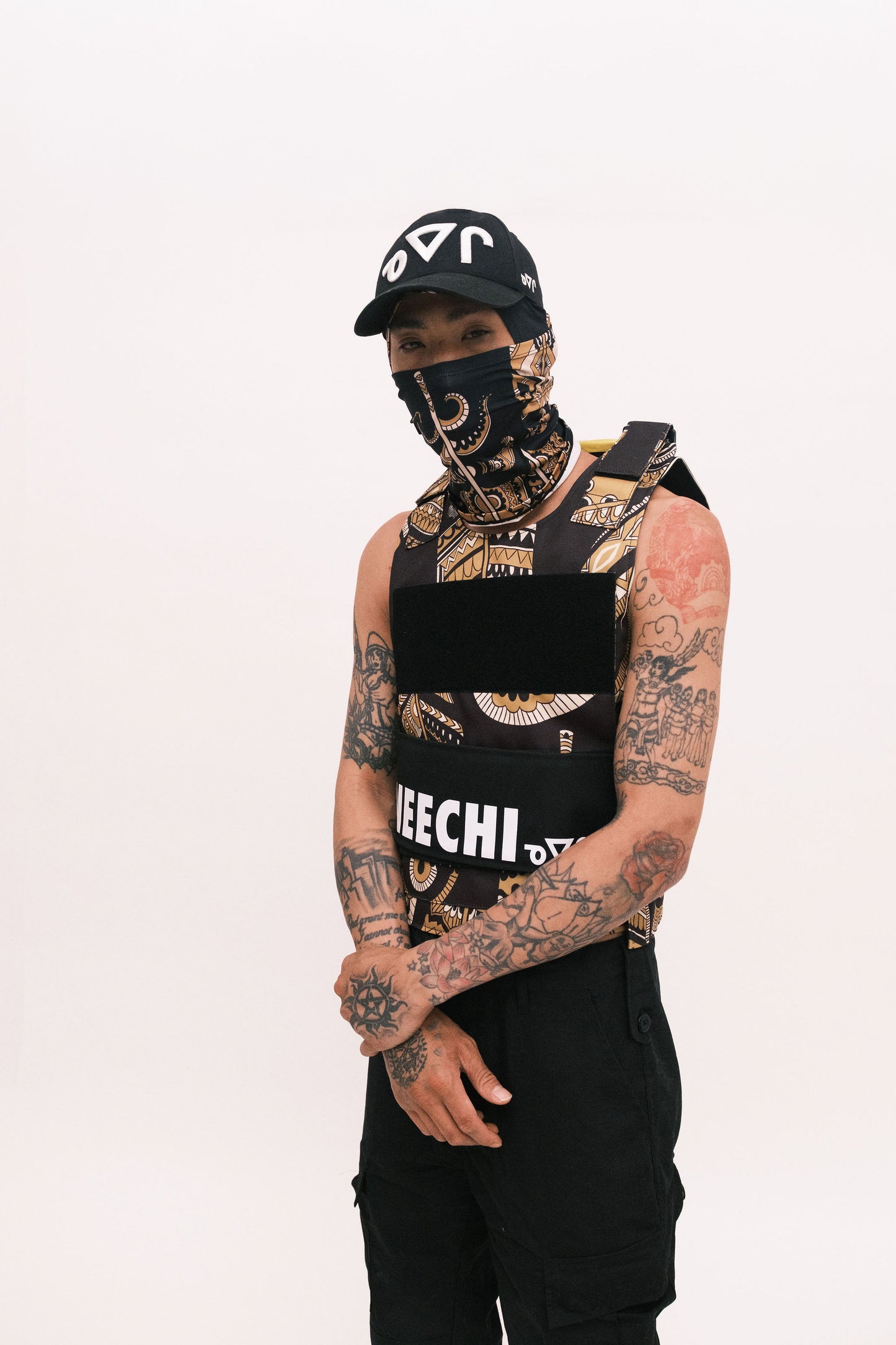 Neechi Brother Feather Print Tactical Vest