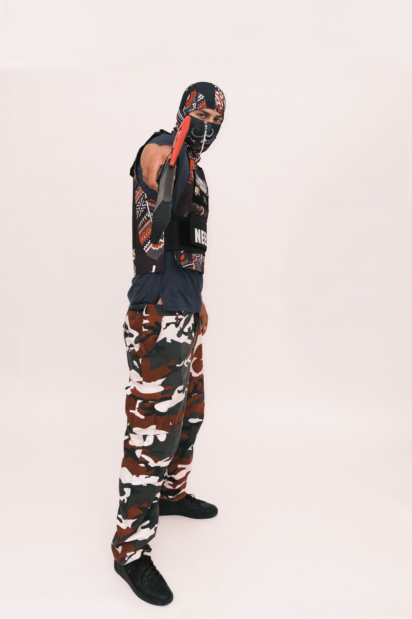 Neechi Brother Feather Print Tactical Vest